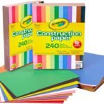 Crayola Construction Paper Bulk Pack 480 Sheets, 10 Assorted Colors, 9x12, Arts & Crafts for Kids