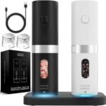 Home Hero Electric Salt & Pepper Grinder Set – Rechargeable Automatic Grinders with LED Light, 2 Pack