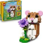 LEGO Creator 3-in-1 Cute Hamster Building Toy, Build Hamster, Hedgehog, or Eagle, Ages 7+
