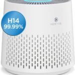 Medify MA-12 PRO Air Purifier, 405 ft²/Hour Coverage, 3-in-1 Filter for Smoke, Wildfire, Odors, Pollen & Pets, White, 1-Pack