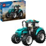 LEGO City Farm Tractor Building Toy, Pretend Play Vehicle with Farmer Minifigure, Ages 7+