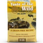 Taste of the Wild High Prairie Grain-Free Adult Dog Food, Roasted Bison & Venison, High Protein, Nutrients & Probiotics, 28 lb Bag