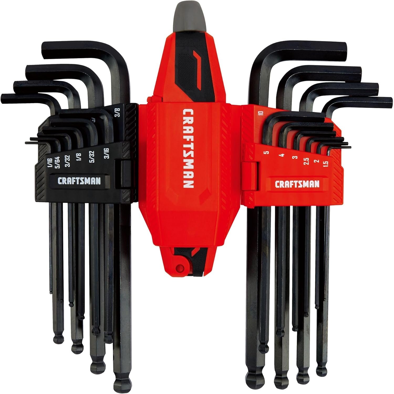 71T5-37sELL._AC_SL1500_ CRAFTSMAN 20-Piece Universal L & T-Handle Allen Wrench Hex Key Set (CMHT26028) - Image 1
