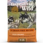 Taste of the Wild High Prairie Grain-Free Puppy Dog Food, Roasted Bison & Venison, High Protein with Probiotics, 28 lb Bag