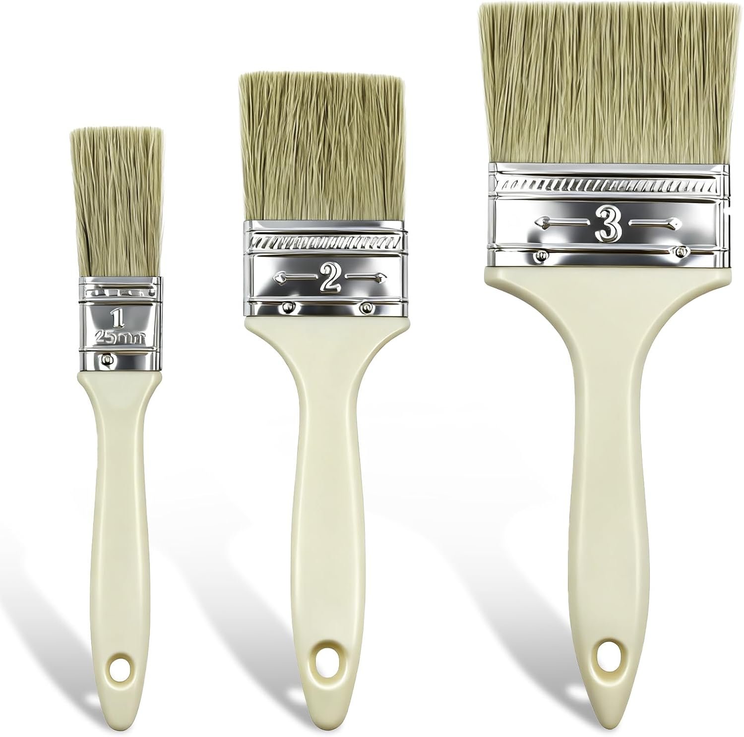 71vQmR1+ZvL._AC_SL1500_ AskBed 3-Pack Paint Brushes, Perfect for Priming, Painting & Varnishing on Wood & Walls - Image 1