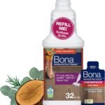Bona Hardwood Floor Cleaner, Cedar Wood, 64 fl oz, Compatible with Swiffer WETJET Spray Mop