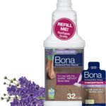 Bona Hardwood Floor Cleaner, Lavender Thyme, 64 fl oz, Compatible with Swiffer WETJET Spray Mop