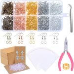 Paxcoo Earring Making Kit 1350pcs, DIY Jewelry Supplies with Pliers & Findings