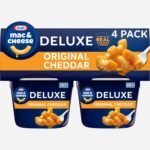 Kraft Deluxe Mac & Cheese Cups, Original Flavor, 4 Count, No Artificial Flavors or Dyes, 2.39 oz