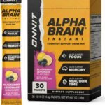 ONNIT Alpha Brain Instant Cognitive Support Drink Mix – 30 Packets, BlackBerry Lemonade Flavor