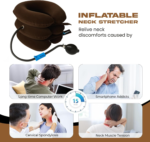 Neck Stretcher, Cervical Traction Device Brown - Image 2